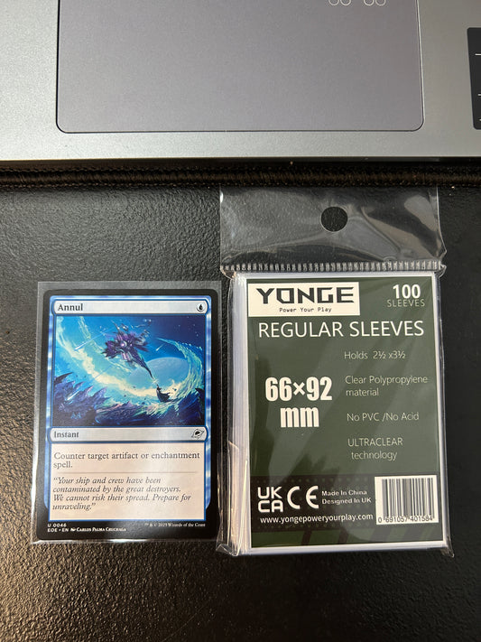 Regular Sleeves Yonge Power Your Play 66x92mm