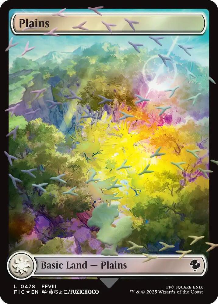 Plains (Chocobo Track Foil) - Commander: FINAL FANTASY (FIC) - 478 - NM