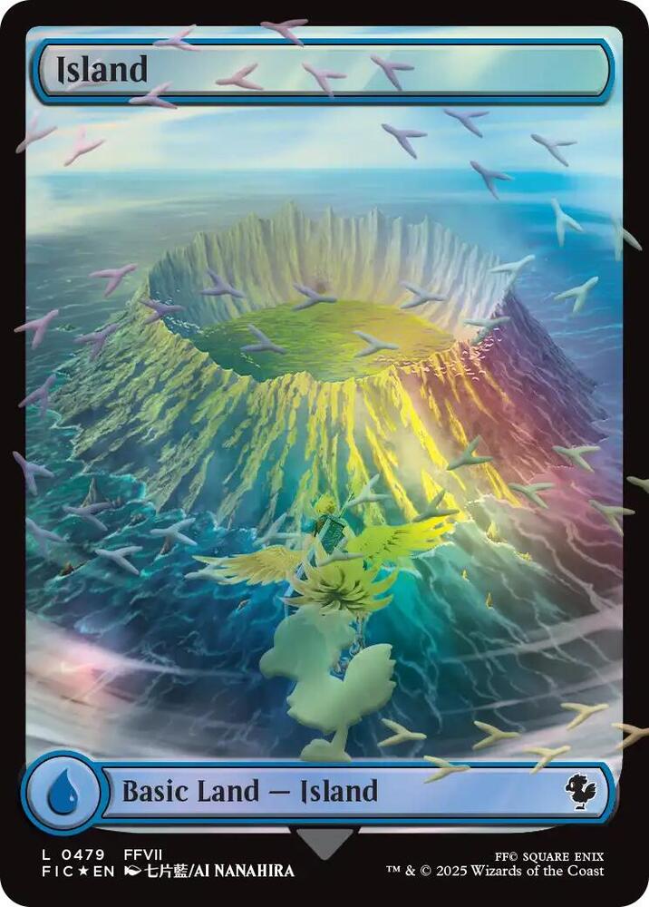 Island (Chocobo Track Foil) - Commander: FINAL FANTASY (FIC) - 479 - NM