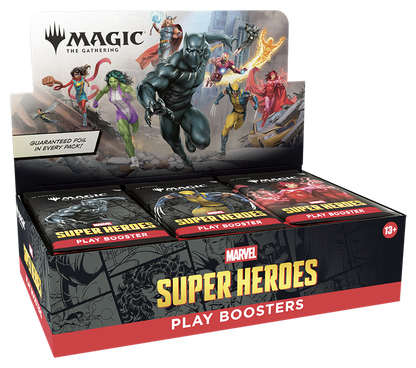 Magic: The Gathering | Marvel Super Heroes Play Booster Box | 30 Packs | Collectible Trading Card Game