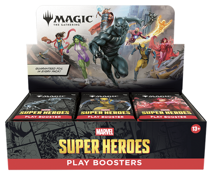 Magic: The Gathering | Marvel Super Heroes Play Booster Box | 30 Packs | Collectible Trading Card Game