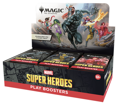 Magic: The Gathering | Marvel Super Heroes Play Booster Box | 30 Packs | Collectible Trading Card Game