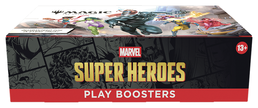 Magic: The Gathering | Marvel Super Heroes Play Booster Box | 30 Packs | Collectible Trading Card Game