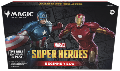 Magic: The Gathering | Marvel Super Heroes Beginner Box | 2-Player Card Game | Includes 2 Tutorial Decks, 8 Themed Half-Decks, 2 Playboards, 2 Spindowns, and More