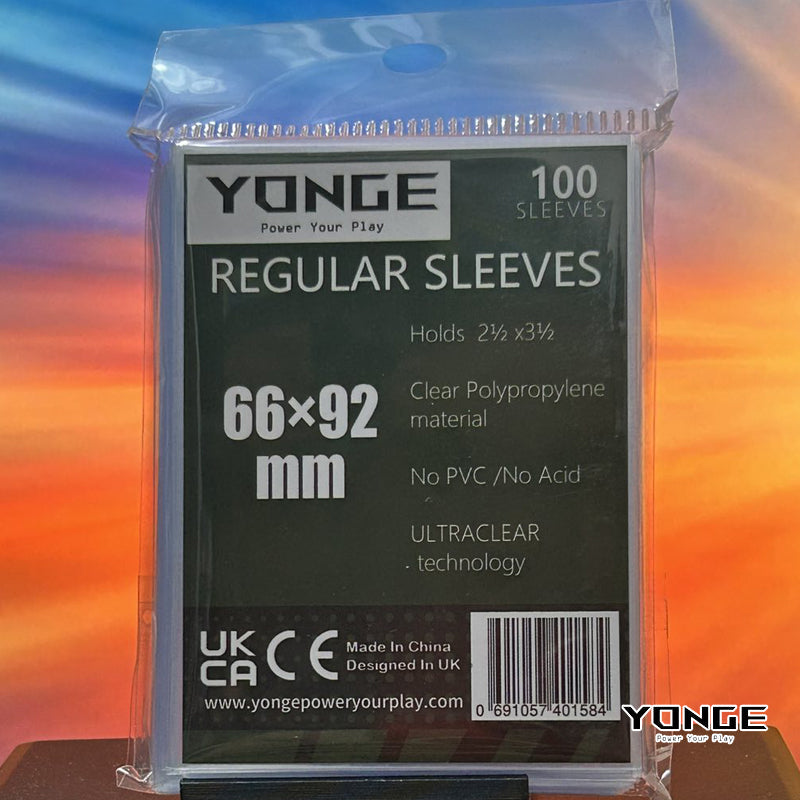 Regular Sleeves Yonge Power Your Play 66x92mm