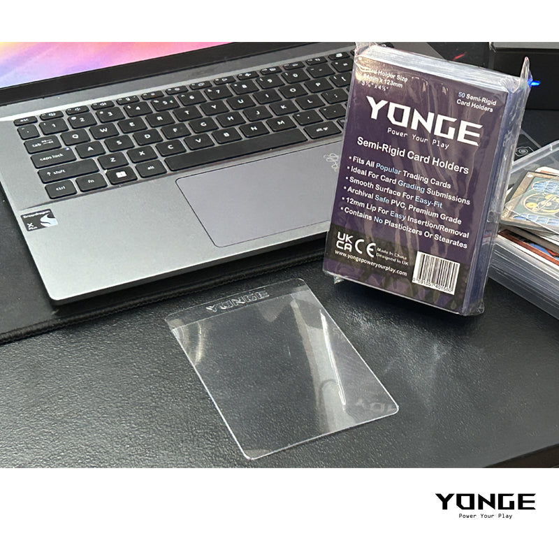 Semi Rigid Card Holders Yonge Power Your Play 66x92mm (50pcs / pack)