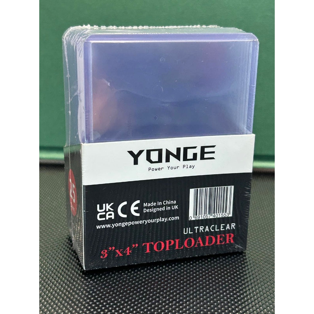 Toploaders 3" X 4" (ULTRACLEAR) Yonge Power Your Play